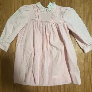 Vintage Pink Corduroy with Ruffle The Childrens Hour Dress -3T Girls